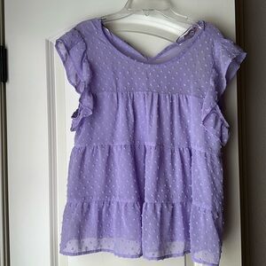Francesca’s Purple Flowy Top